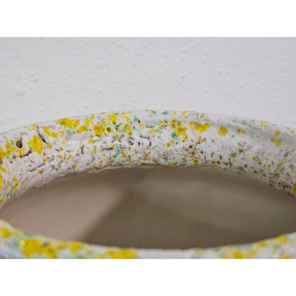Speckled Green & Yellow 5.5" Ceramic Planter - Picture 5 of 7